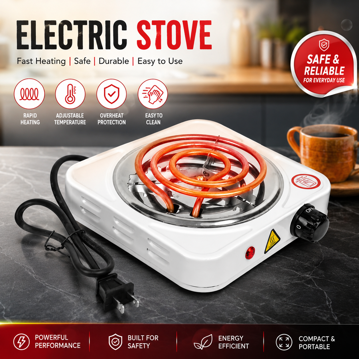 Cook Anywhere Electric Stove | Smart Electric Hot Plate