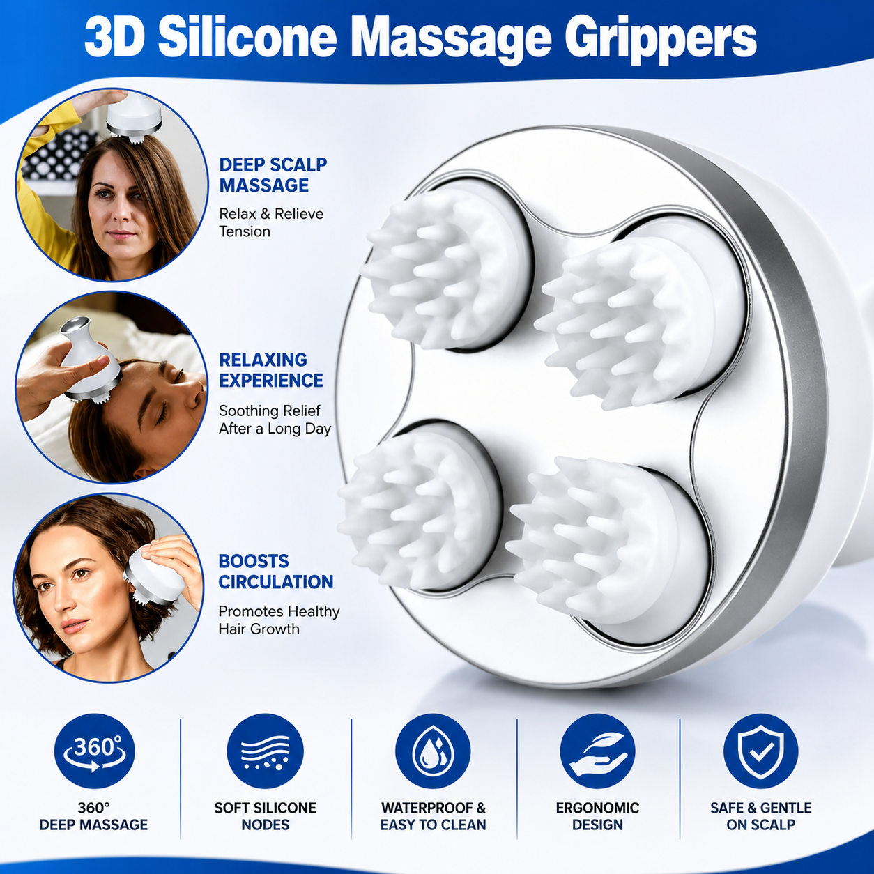 Electric Scalp Hair Growth Massager